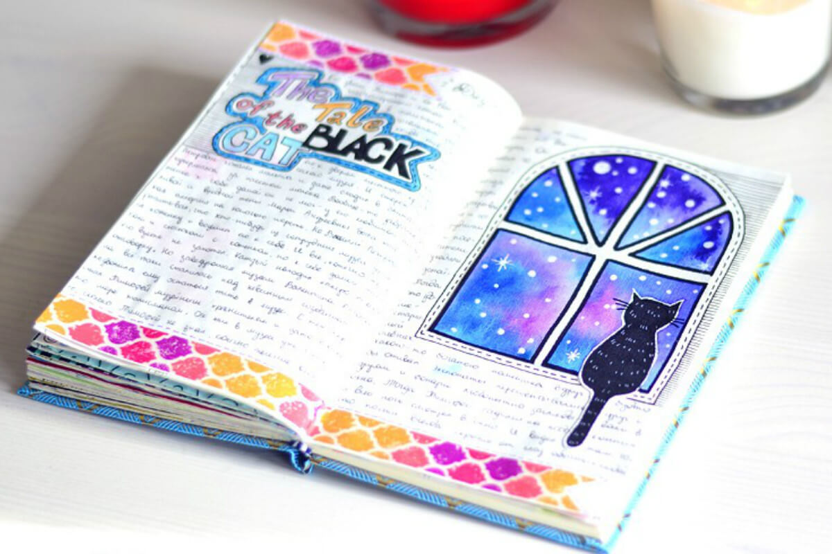 Красивые идеи и картинки для срисовки в личный дневник - сборка (21 фото) 12