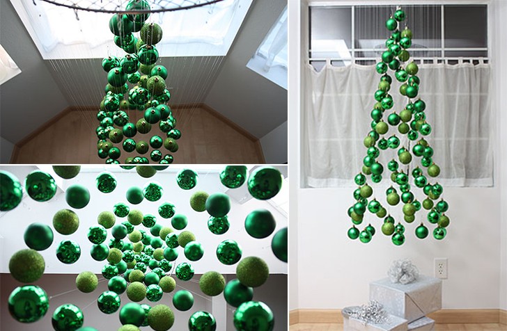 Новогодняя елка из шаров: украшаем дом своими руками