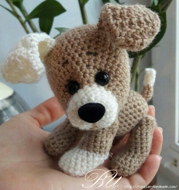 Как связать крючком собачку. ЩЕНОК амигуруми (1) (572x607, 209Kb)