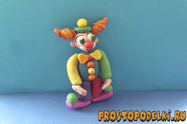 Клоун из пластилина-12