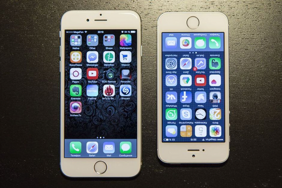 Сравнение iPhone 5 и 6
