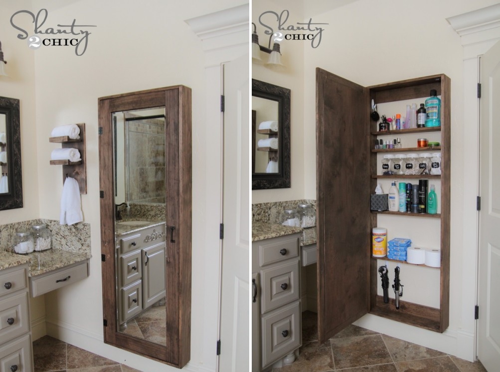 Bathroom hidden storage