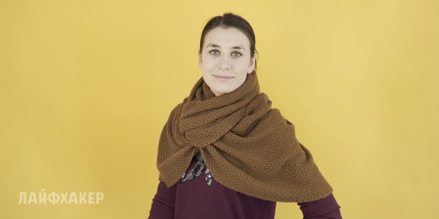 Как завязывать шарф: Бабочка
