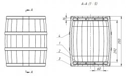 Дубовая бочка своими руками чертежи