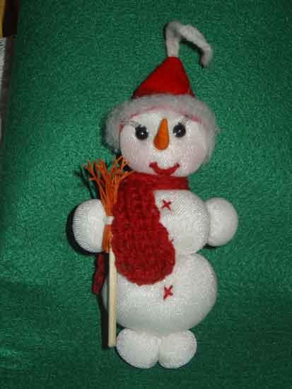 Как сделать снеговика на елку, фото № 1