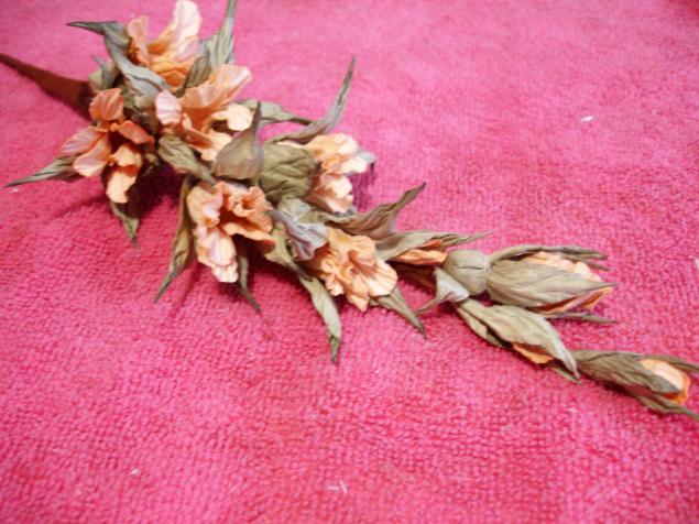 Ветвь цветов из акварельной бумаги, фото № 92