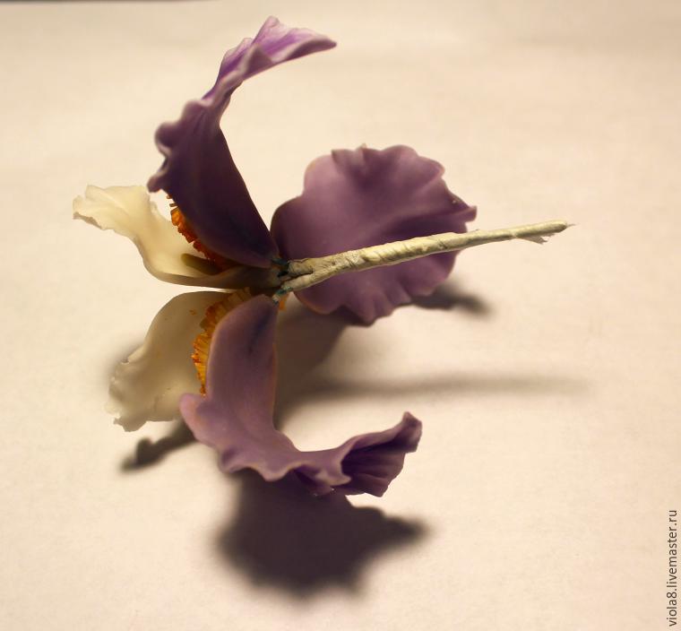 Создаем цветок ириса из полимерной глины, фото № 29