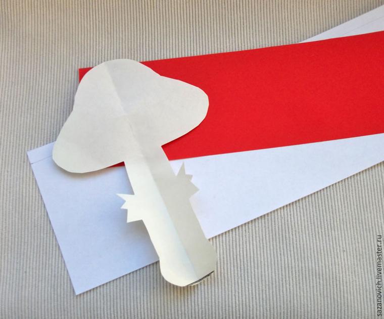 Вырезаем мухоморчики из бумаги в формате 3D, фото № 1
