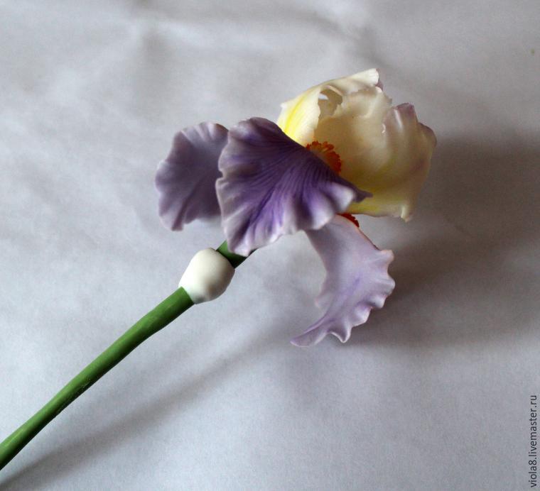 Создаем цветок ириса из полимерной глины, фото № 42