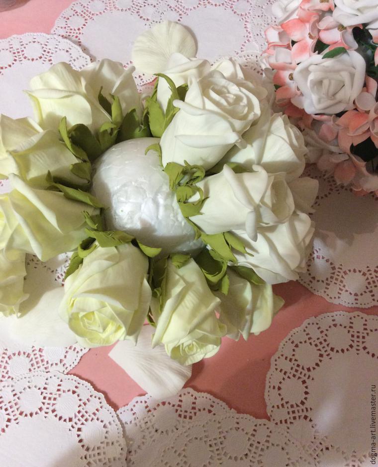 Создаем закрытые розы из фоамирана для свадебного букета, фото № 16