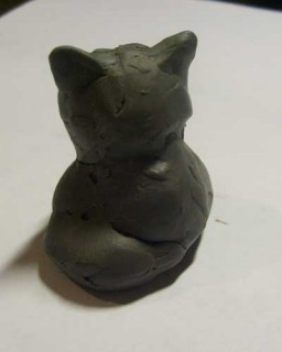 Создаем фигурку котенка из камня, фото № 7
