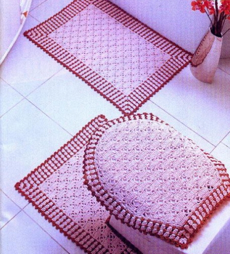 Уютный и оригинальный интерьер с помощью вязаных ковриков. Часть 2, фото № 14