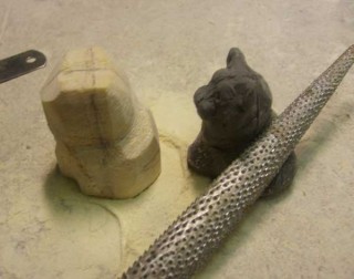 Создаем фигурку котенка из камня, фото № 43