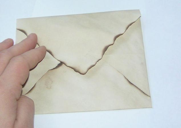 Делаем «старый  конверт», фото № 8