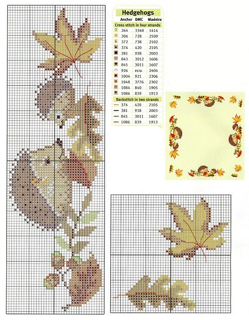 Осенняя пора: 45 простых схем для вышивки, фото № 18