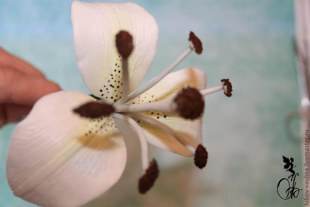 Лепка лилии из холодного фарфора, фото № 49