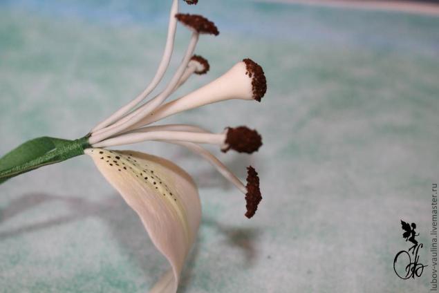 Лепка лилии из холодного фарфора, фото № 48