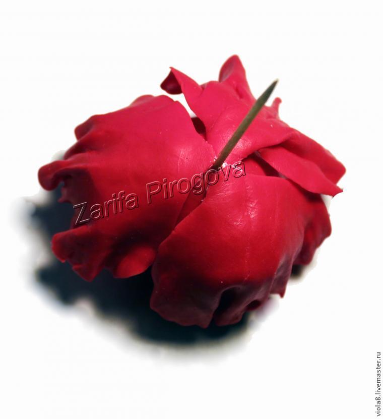 Создаем цветок красного мака из самозатвердевающей полимерной глины, фото № 22
