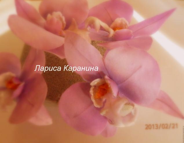 Мастер-класс: орхидея из шелка, фото № 9