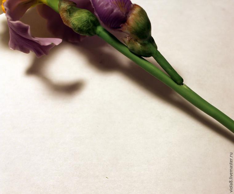 Создаем цветок ириса из полимерной глины, фото № 46