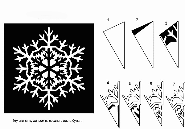 Вырезаем снежинки к Новому году, фото № 21
