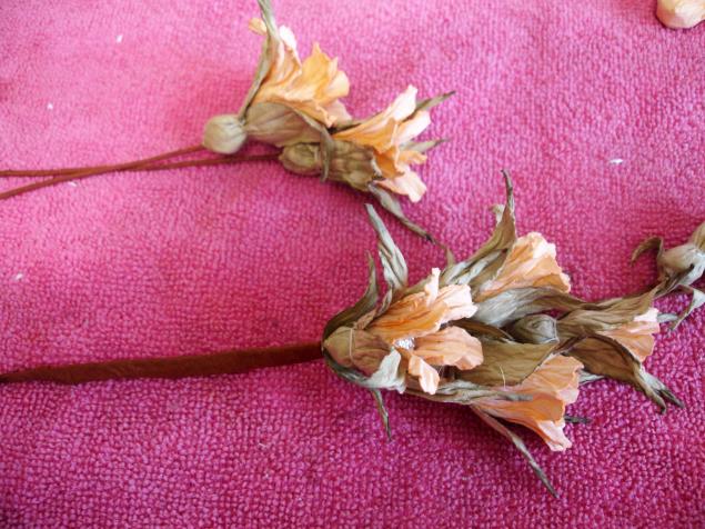 Ветвь цветов из акварельной бумаги, фото № 89