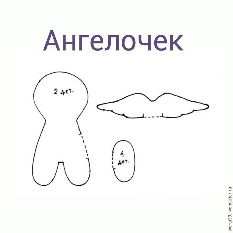 Подробный мастер-класс: шьем маленького ангелочка, фото № 1