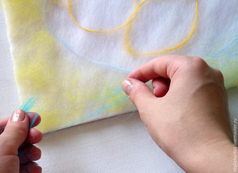 Мастер-класс: картина шерстью «Натюрморт с лимонами» по мотивам работы Ван Гога, фото № 16