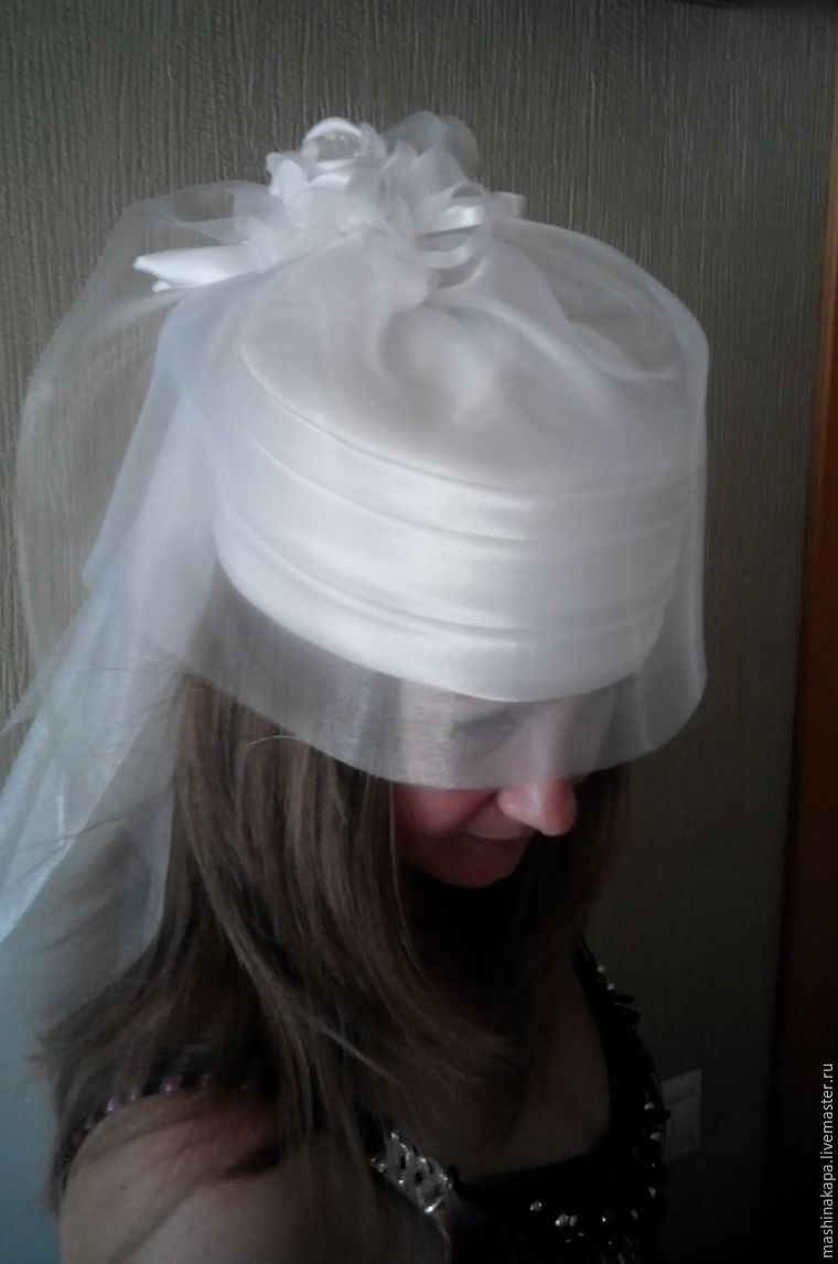 Как сделать свадебную шляпку-таблетку, фото № 23