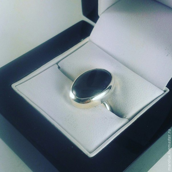 Делаем серебряное кольцо с кабошоном дымчатого кварца, фото № 8