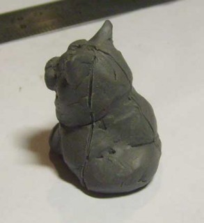 Создаем фигурку котенка из камня, фото № 12