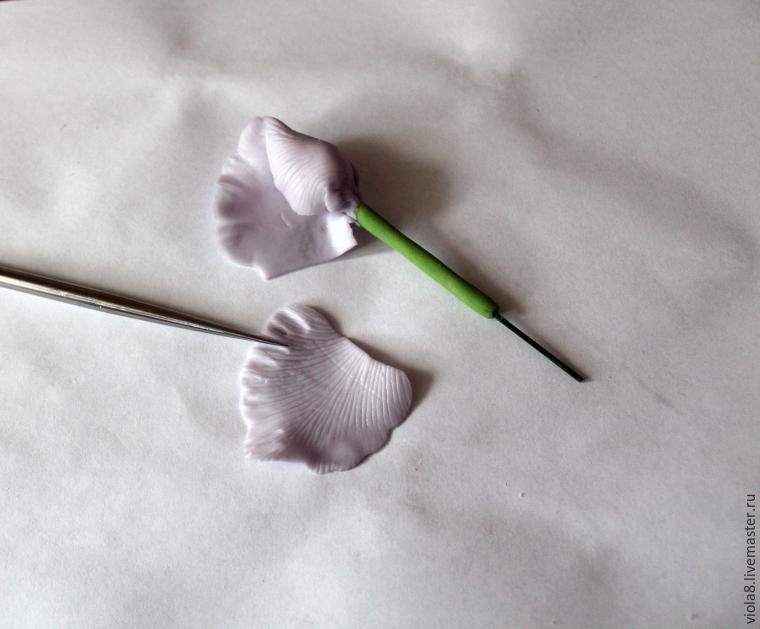 Создаем цветок ириса из полимерной глины, фото № 40
