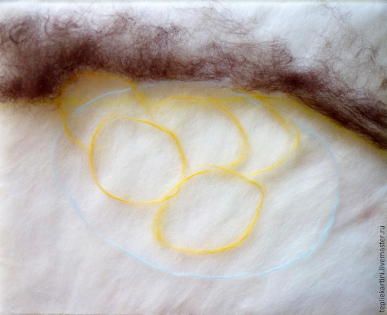 Мастер-класс: картина шерстью «Натюрморт с лимонами» по мотивам работы Ван Гога, фото № 9