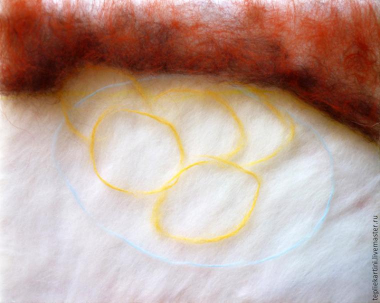 Мастер-класс: картина шерстью «Натюрморт с лимонами» по мотивам работы Ван Гога, фото № 12