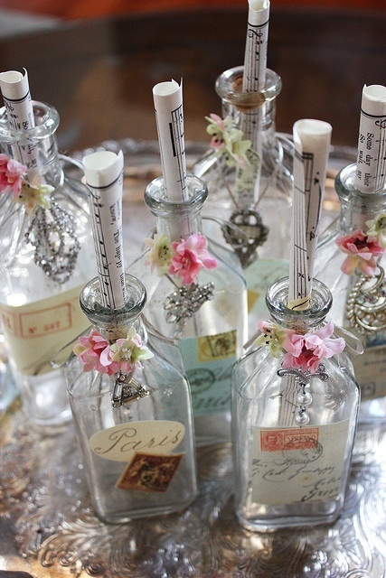 Altered bottles — шебби-эклектика в декоре бутылок и сосудов, фото № 8