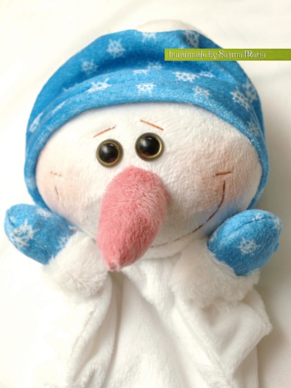 МК рукавичка для кукольного театра- Снеговик!!!, фото № 31