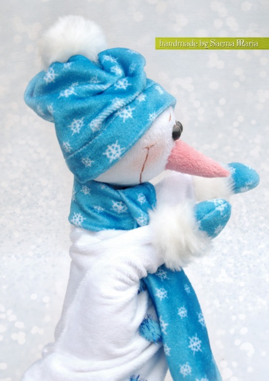 МК рукавичка для кукольного театра- Снеговик!!!, фото № 35