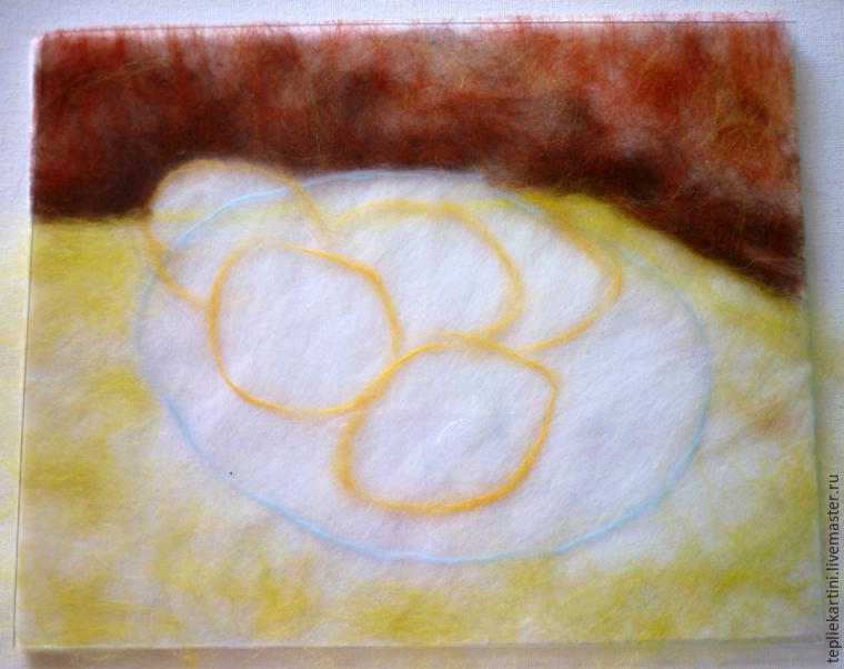 Мастер-класс: картина шерстью «Натюрморт с лимонами» по мотивам работы Ван Гога, фото № 15