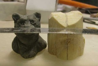 Создаем фигурку котенка из камня, фото № 37