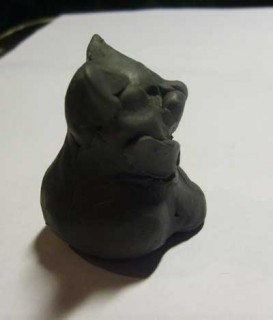 Создаем фигурку котенка из камня, фото № 6