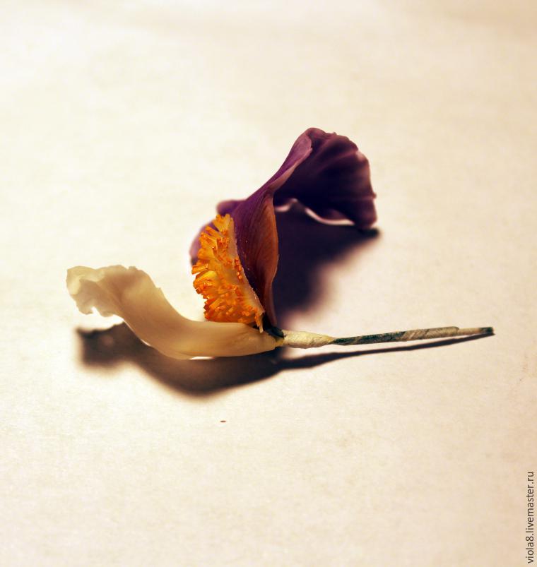 Создаем цветок ириса из полимерной глины, фото № 28
