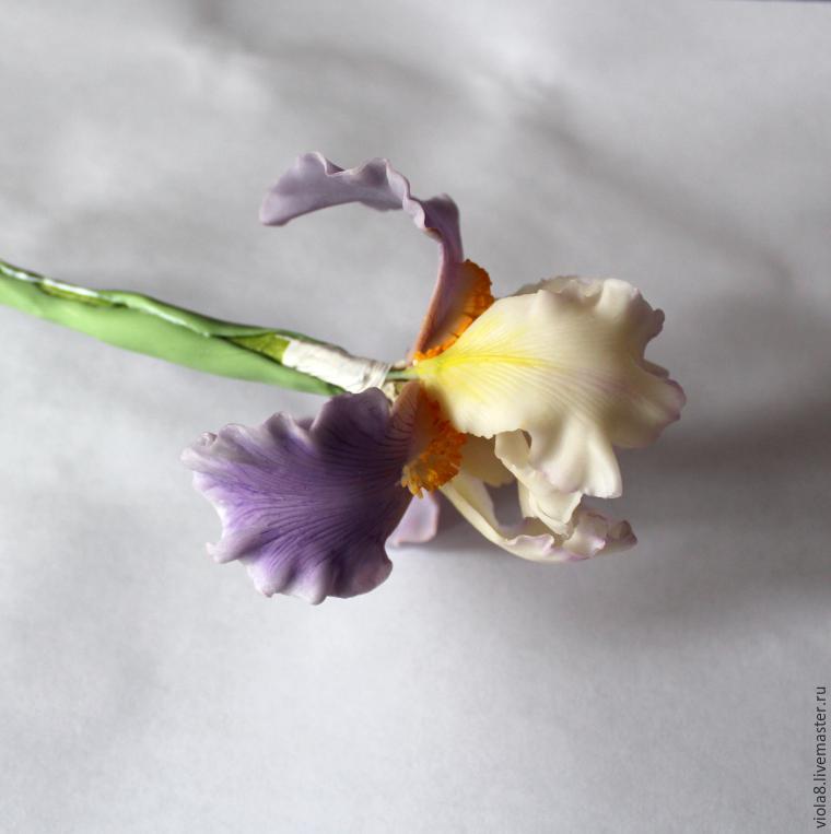Создаем цветок ириса из полимерной глины, фото № 33