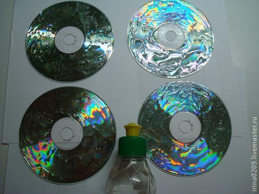 Подставки под чашки из CD- дисков, фото № 2