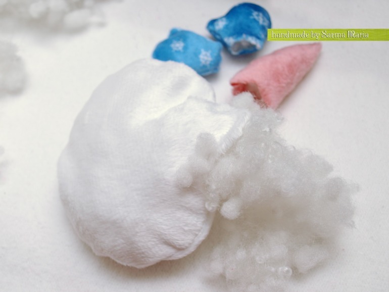 МК рукавичка для кукольного театра- Снеговик!!!, фото № 9