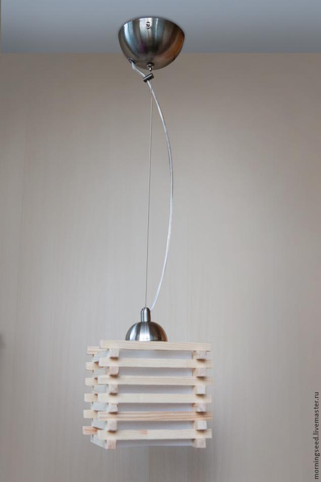 Стильный деревянный светильник своими руками, фото № 13