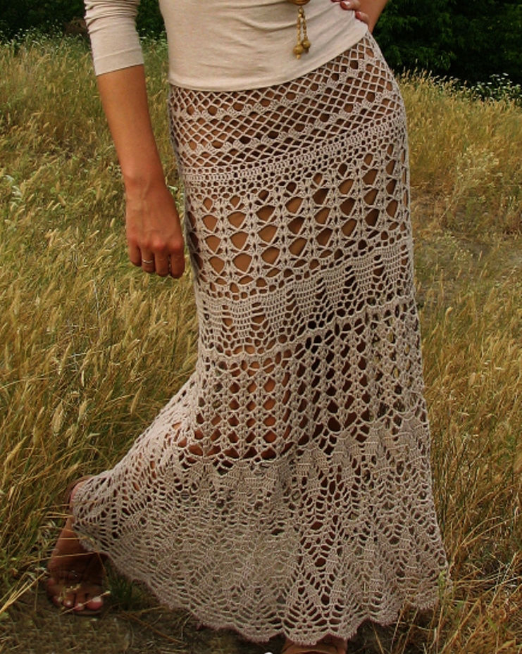 Вязаная юбка — юбка для смелых, фото № 49