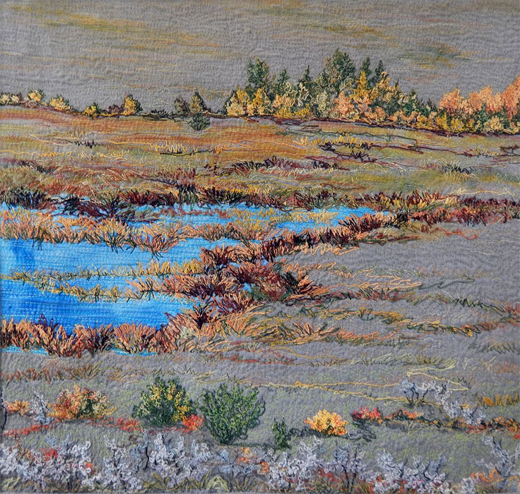 Удивительные лоскутные пейзажи Cindy Hoppe, фото № 5