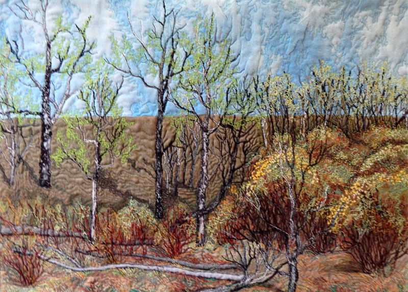 Удивительные лоскутные пейзажи Cindy Hoppe, фото № 2