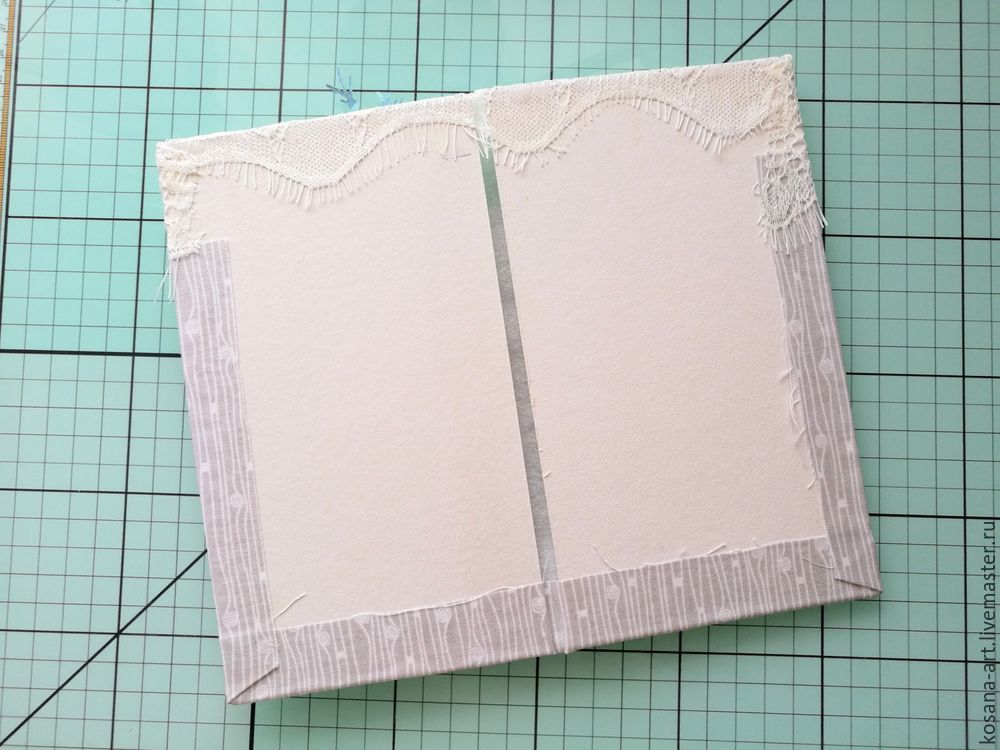 Мастер-класс: как сделать нежную открытку с использованием ткани, фото № 3