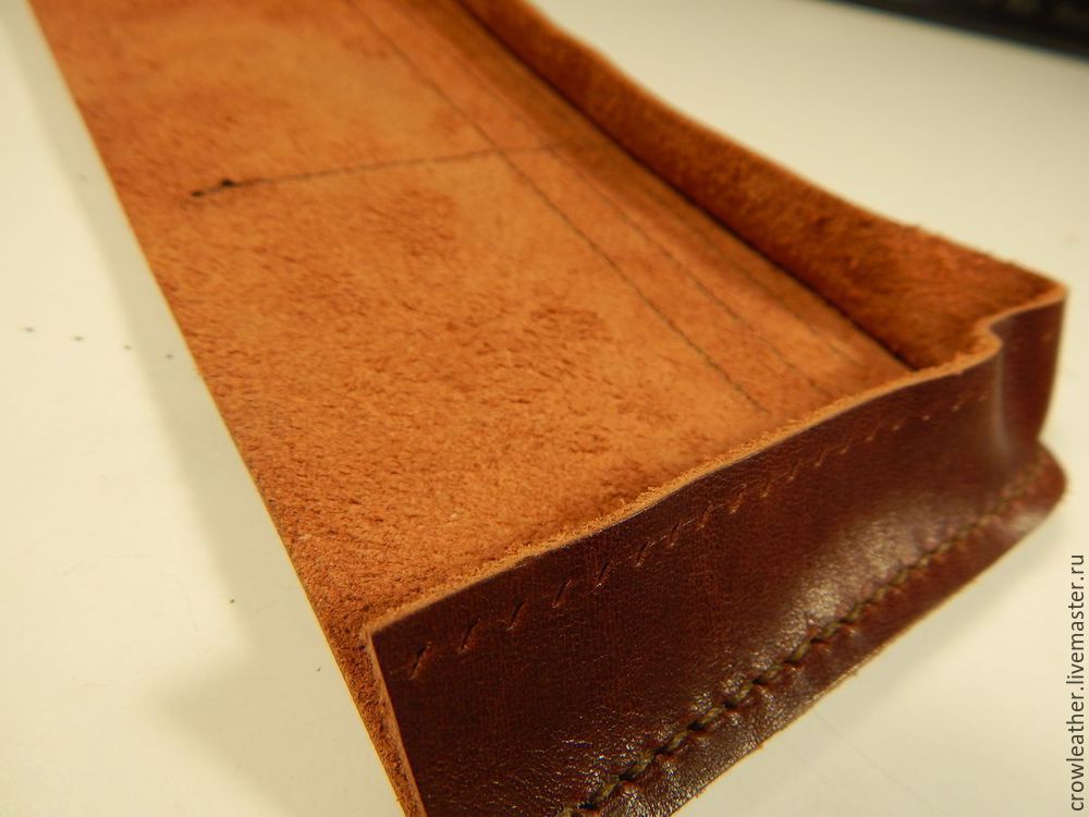 Как изготовить длинный бумажник из кожи своими руками, фото № 16